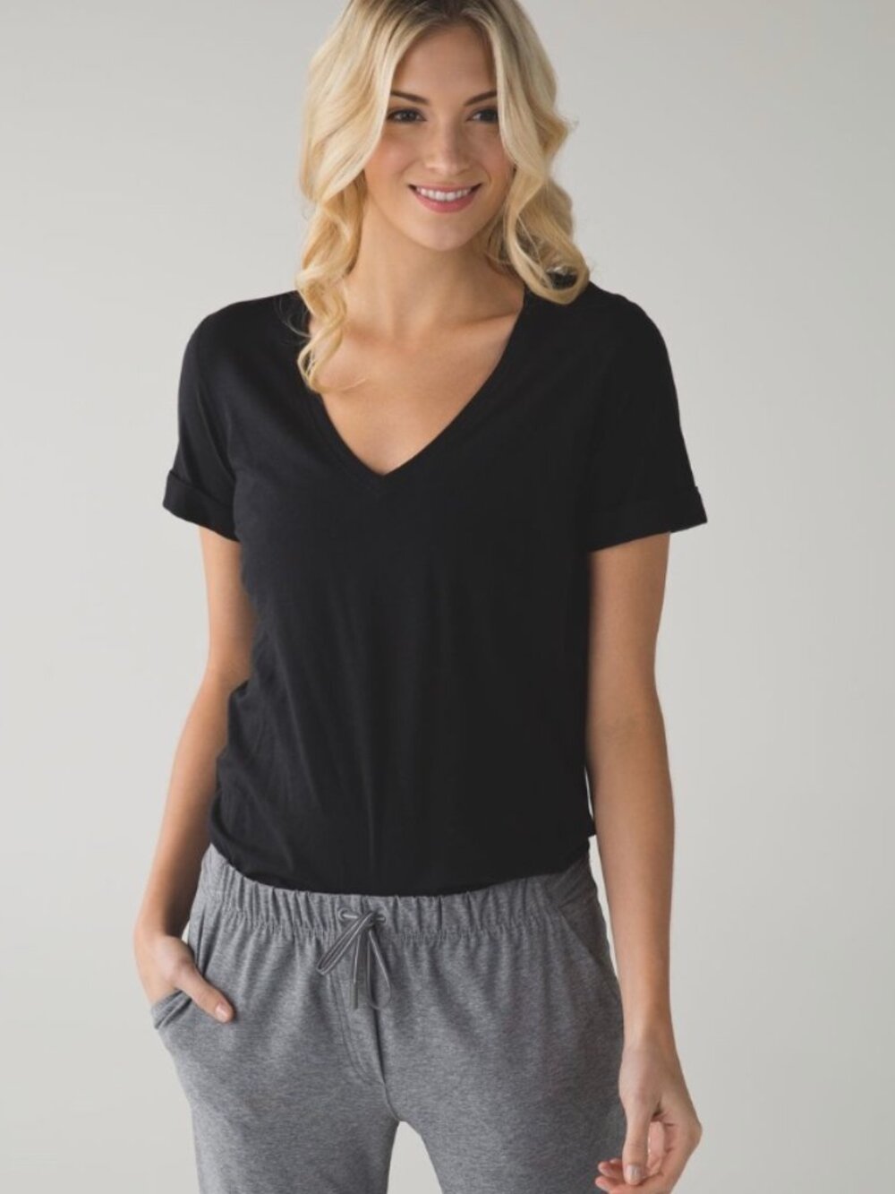 Lululemon Love Tee II Black Pima Cotton